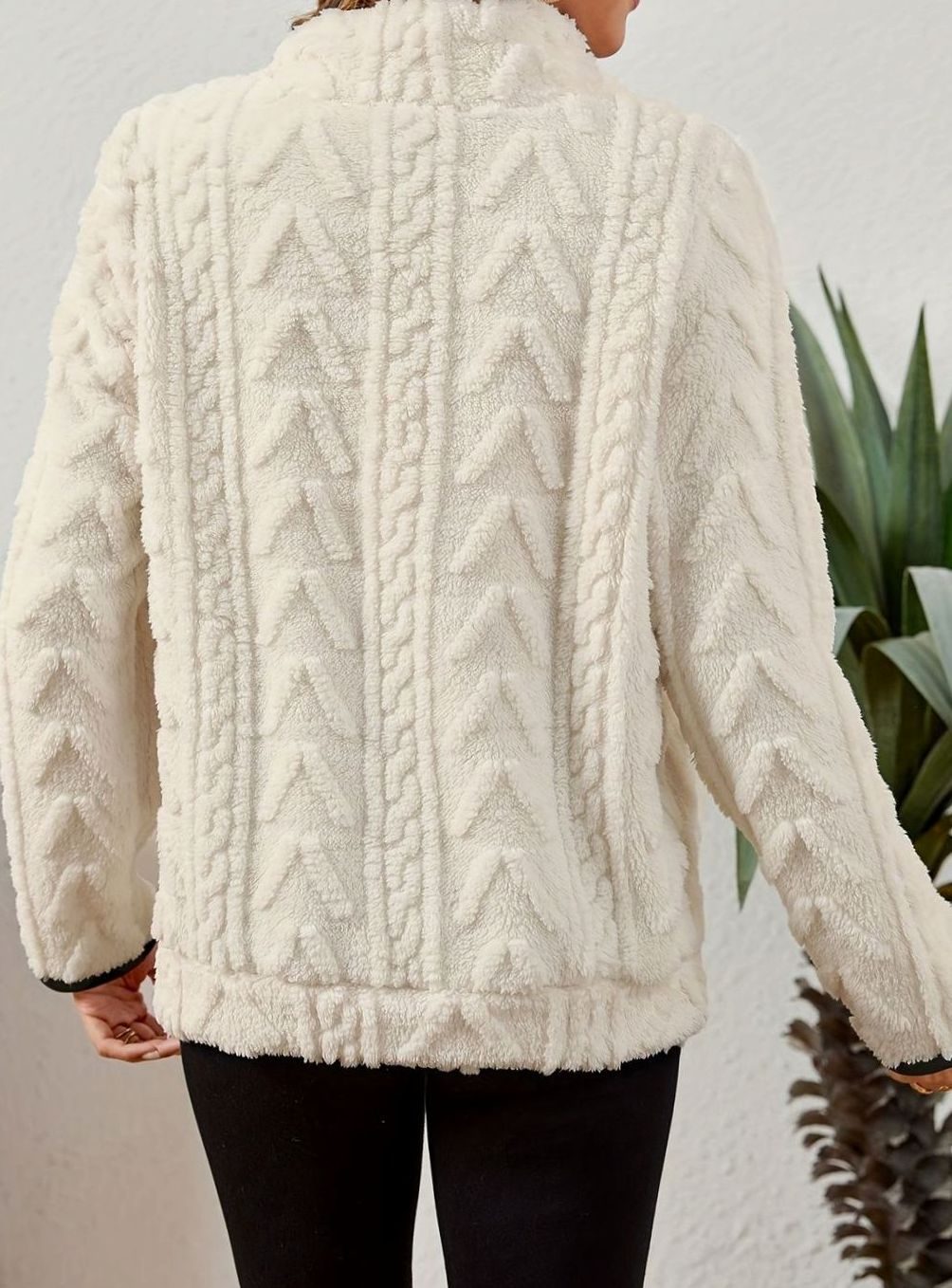Sudadera polar mujer media cremallera bolsillo canguro