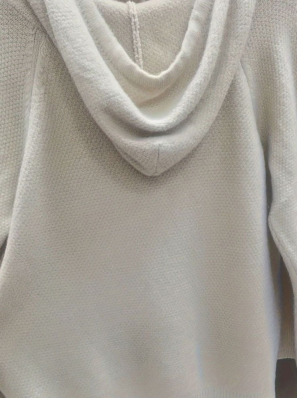Chaqueta de punto mujer cremallera y capucha