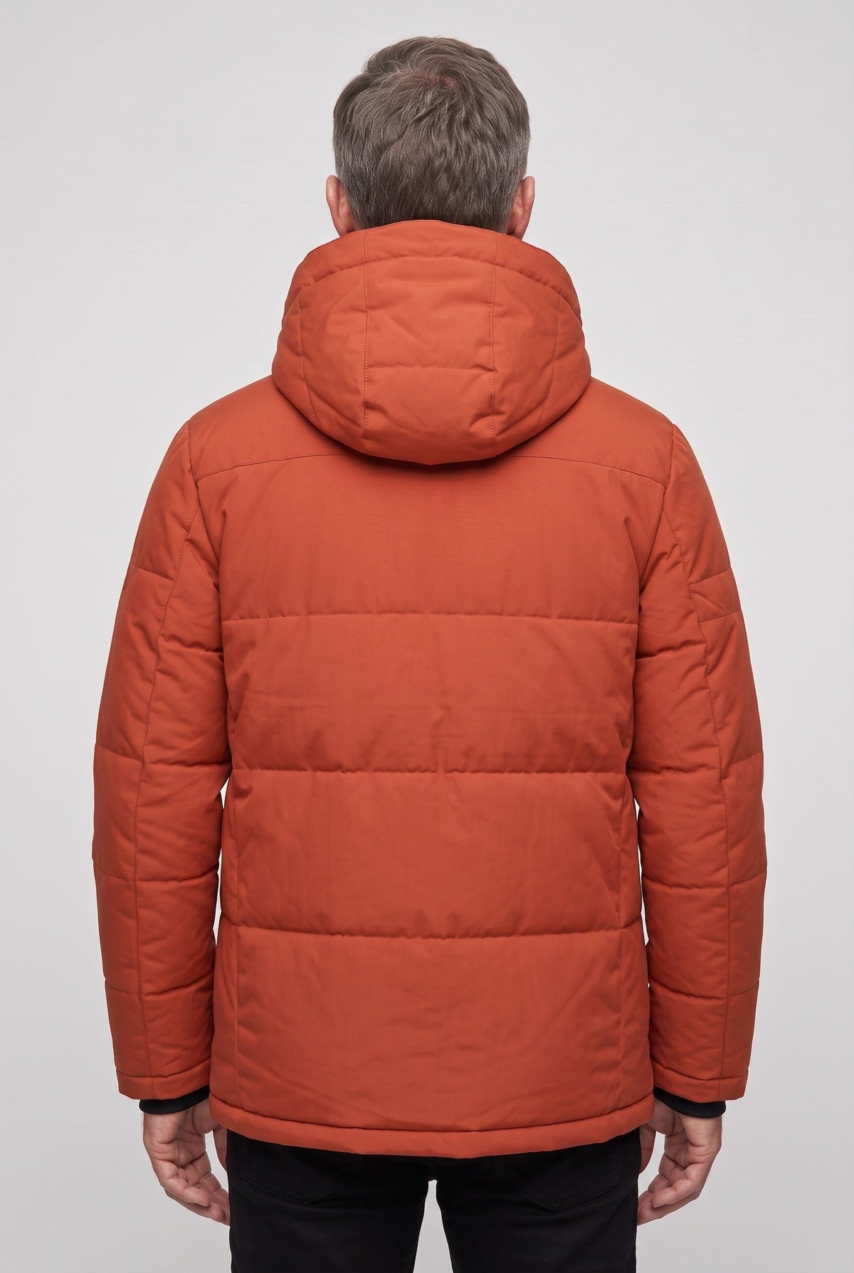 Parka acolchada de hombre con capucha - imagen 2
