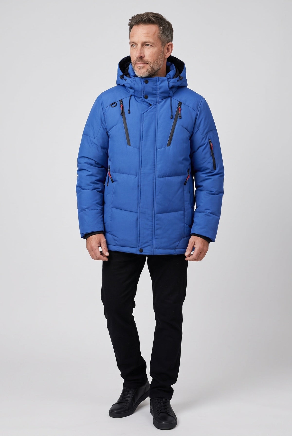 Parka acolchada de hombre con capucha - imagen 8